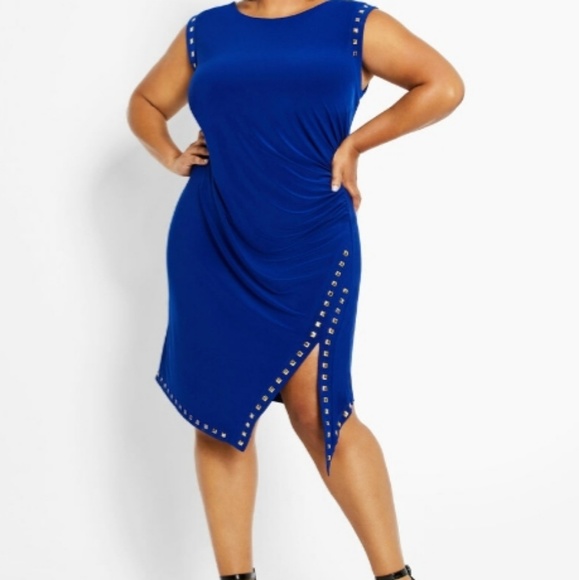 Emma & Michele Dresses & Skirts - Studded asymmetrical dress
